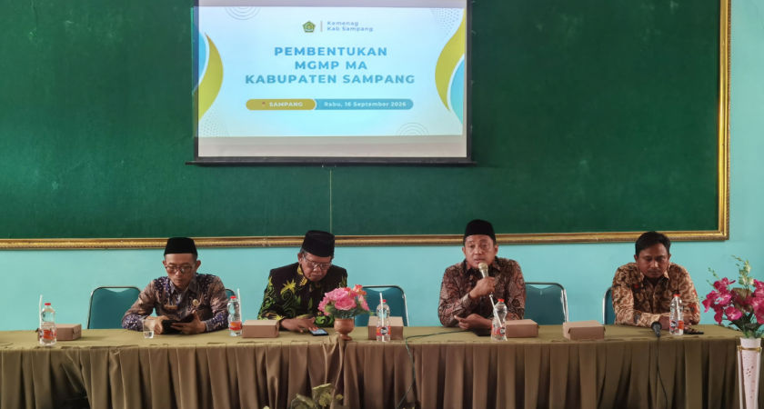 Rapat Pembentukan Forum MGMP MA Kabupaten Sampang