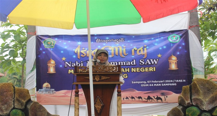 Peringatan Isro Mi'roj Nabi Muhammad SAW. MAN Sampang Tahun 2024