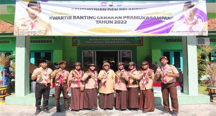Pengukuhan & Pelantikan Pramuka Garuda Kwartir Ranting Gerakan Pramuka Sampang Tahun 2022