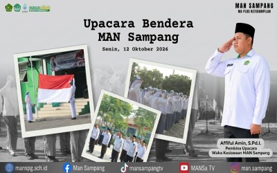 Upacara MAN Sampang, Bapak Affiful Amin, S.Pd.I Tekankan Kedisiplinan melalui Pesan Surah Al-'Asr