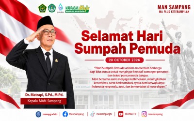 Semangat Kebangsaan di Peringatan Hari Sumpah Pemuda ke-98, Kepala MAN Sampang Ajak Generasi Muda Perkuat Persatuan